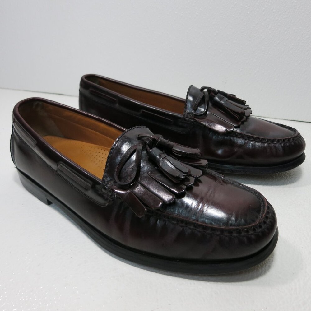 Cole Haan Oil Tanned Leather Tassel Moccasin Loafers Men's Footwear Shoes sz 9 D